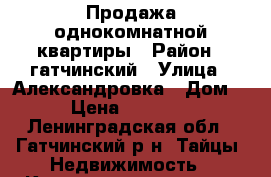 Продажа однокомнатной квартиры › Район ­ гатчинский › Улица ­ Александровка › Дом ­ 70 › Цена ­ 1 100 000 - Ленинградская обл., Гатчинский р-н, Тайцы  Недвижимость » Квартиры продажа   